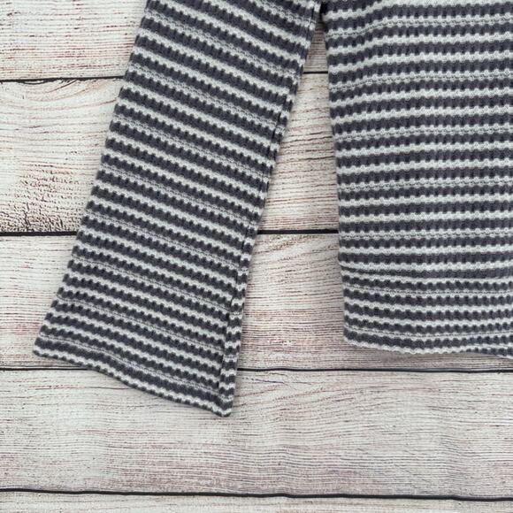Lucky Brand‎ Striped Scoop Neck Tie Side Knit Top Women's Size Medium Gray/White - Picture 5 of 11